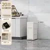 Gabinete de Almacenamiento de Plástico con Tapa Abatible Gabinete Estrecho para Cocina Sala de Estar Estante de Almacenamiento para Espacios Estrechos del Hogar Gabinete de Almacenamiento Elevado
