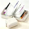 Bolsa de silicone portátil para viagem mais vendida internacionalmente, bolsa de silicone de grau alimentício, conjunto organizador de pílulas à prova d'água