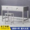 Escritorio de acero inoxidable 304 con cajón escritorio para computadora consola para taller de purificación libre de polvo mesa de acero inoxidable