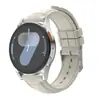 Adequado para Série de Relógios Samsung/Huawei Textura de Couro de Silicone 20/22mm Pulseira de Relógio Universal Garmin de Liberação Rápida