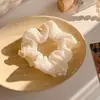 Anel de Cabelo Listrado de Cabeça de Bola Intestino Grosso Celebrante da Internet 2025 Novo Estilo Corda de Cabelo para Rabo de Cavalo Alto Acessório de Cabelo Feminino Corda de Cabelo