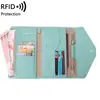 Artículos de cuero con impresión de fotos * fabricantes caliente transfronterizo nuevo 30% de descuento Clip para identificación Paquete de tarjetas de libreta RFID Paquete de libreta de viaje