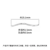Plata Esterlina S925 Coche Flor S Tubo S-Forma Tubo de Plata Codo DIY Cristal Perla Collar Pulsera Pulsera Accesorios de Plata