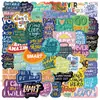 Coleção Conjunto completo de adesivos de citações inspiradoras transfronteiriças para decoração personalizada DIY de garrafas de água e capas de celular, atacado