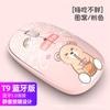 Estoque na Fábrica Mouse Sem Fio Bluetooth 2.4g T9 1200Dpi Office Padrão Colorido Impresso Mouse Bluetooth Silencioso