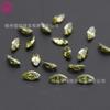 Zircón ojo de caballo piedra desnuda acabado 3A stock al por mayor zircón perforado oliva 3*6-7*14mm se puede usar como joyería