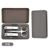 Set de Cortaúñas Simple de 5 Piezas Transfronterizo Set de Cortaúñas para Regalo Corporativo Tijeras para Uñas Portátiles con Logo Impreso