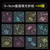Constelaciones Luminosas Cuadrado de Origami Transparente Fluorescente Doble Cara Brillo Mil Grullas de Papel Materiales de Origami Hechos a Mano para Niños