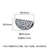Prata Esterlina S925 Retrô Novo Chinoiserie Personalizado Florido Contas de Dumpling Cordão de Contas DIY Acessórios de Prata