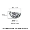 Plata Esterlina S925 Retro Nuevo Chinoiserie Personalizado Florido Cuentas de Empanadilla Cuerda de Cuentas DIY Accesorios de Plata