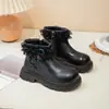 Botas Curtas Lolita com Laço Estilo Coreano para Meninas Modelo Outono/Inverno 2026 Botas Curtas Princesa com Renda e Solado Macio para Meninas