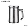Taza de oficina taza de té de titanio puro trabajadores de oficina lonchera aislada olla de estofado portátil vaso de estofado una generación de pelo