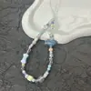 Cadena para Funda de Teléfono Móvil Pez Azul Pequeño Nuevo Cordón para Teléfono Móvil Cadena Corta para Colgar Cámara Ccd Cadena Creativa para Teléfono Móvil Cuerda Femenina Mayor D