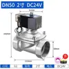 Válvula de Agua de Acero Inoxidable 304 220V Válvula Electromagnética Válvula de Tubería de Control Eléctrico Válvula de Agua Normalmente Cerrada Válvula de Aceite