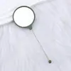 Nuevo Espejo de Mano Portátil Mini de Alta Definición para Bricolaje Espejo de Mano Espejo Pequeño con Cuentas Mango Lindo de Mano Listo para Entrega