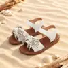 Zapatos de Niña Sandalias Brillantes con Flecos de Pedrería Resistentes al Desgaste Cómodos para Vacaciones al Aire Libre Estilo Mori Estilo Princesa