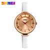Reloj de Mujer Simple Ultrafino Beautiful Time Reloj Impermeable Reloj de Cuarzo Creativo de Moda Casual Reloj Retro de Cuero