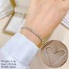 [Aço Titânio Corpo Inteiro] Corrente de Pulseira de Relógio Romana Personalizada Dongdaemun Contas Redondas Ouro Forjado Pulseira Feminina Celebridade da Internet Retro Namoradas