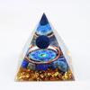 Comércio Exterior Transfronteiriço Novo Produto Pirâmide de Cristal Cascalho Cola Resina Decoração de Mesa para Casa Escritório Artesanato Fábrica