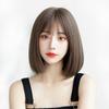 Peluca de estilo bobo para mujer, estilo celebridad de Internet, cabello corto y liso, con hebilla interior, estilo coreano, para niña, 2023
