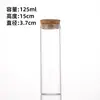 Garrafa de Vidro Transparente com Tampa de Rolha de Boca Reta 37mm Garrafa dos Desejos Garrafa de Mensagem em uma Garrafa Múltiplas Especificações Garrafa de Armazenamento para Chá de Flor de Cordyceps