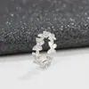 Anillo de Mariposa con Diamantes Brillantes para Mujer, Anillo Abierto Ajustable para el Dedo Índice, Diseño de Nicho con Acabado de Alta Gama, Anillo de Cola, Accesorio Estilo Ins
