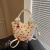 Nova moda feminina moderna pendente fofa para passageiro grande capacidade textura estampada bolsa de ombro axilar