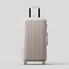 Mala com Zíper e Estrutura de Plástico de Grande Capacidade, Mala de Viagem Leve e Durável em PC, Adequada para Bagagem de Mão, Mala de Rodinhas Estilosa de 20 polegadas