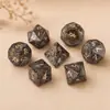 Juego de Dados Poliedros de Piedra Nieve Natural al por Mayor Dungeons and Dragons Juego de Mesa Dnd Juego de Ocio Dados Set Z06