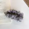 Pinza para el pelo de plátano floral fresca y dulce, nuevo modelo de verano 2026, elegante pinza para coleta para la parte posterior de la cabeza