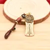 Chaveiro Pingente Sólido de Latão Pixiu da Fortuna Ornamento Amuleto da Paz Pingente Chaveiro Artesanato em Metal Atacado
