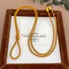 Tienda de Joyería de Cuerda Trenzada Mismo Estilo Cuerda de Joyería de Gama Alta Cordón para Collar Premium con Colgante Chapado en Oro Cordón Colgante Unisex