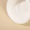 Tazón Desechable de Almidón de Maíz 200ml, Redondo para Microondas para Uso Doméstico, Vajilla, Contenedor Ecológico para Llevar