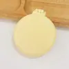 Peine Pequeño Plegable de Masaje con Espejo de Maquillaje para Mujer, Peine Pequeño con Cojín de Aire para el Corazón de la Niña, Portátil