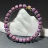 Pulseira de Contas Cilíndricas Bodhi Estrela-Lua, Pedra de Jade Polida a Seco de Círculo Único Olho de Diabo, Pulseira Yinpi para Homens e Mulheres, Estilo Étnico