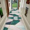 Alfombra cortable para puerta de entrada, pasillo, pasillo, escalera, terciopelo de cristal 3D, alfombra larga para el hogar