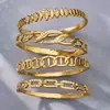 Pulsera Misteriosa de Acero Inoxidable Estilo Europeo y Americano con Circonita 5A para Mujer, Cadena de Cerdo de Oro de 18K, Lujo Ligero, Sensación de Alta Gama, Accesorio de Mano Versátil