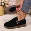 Outono de 2025 Novo Plano Casual Versátil Leve Confortável Fivela Retro Moda Comércio Exterior Birkenstock Sapatos Femininos Atacado