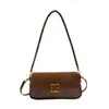Yuezhi 2026 outono inicial nova moda versátil casual simples bolsa de sela de ombro único para o dia a dia bolsa transversal com textura vintage