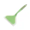 Espátula de Silicone Espátula para Tamagoyaki Duas Cores Transparente Boca Larga Espátula para Fritar Espátula Alargada para Ovo Frito Espátula para Panqueca Espátula para Jianbing Guozi