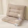 Nueva Almohada Media de Color Sólido de Algodón de Seda de Pluma Grado A Premium para Estudiantes, Núcleo de Almohada Individual Bajo de Hotel para Dormir Cómodamente, Una Pieza Envío Directo