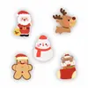 Accesorio de bolsa acrílico pequeño colgante broche lindo caricatura Halloween Santa Claus accesorio insignia para niñas