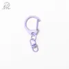 Hebilla de Aleación Pintada en Forma de D con Hebilla de Figura de Ocho Encanto para Bolso DIY Llavero Anillo de Resorte Material Regalo de Graduación para Toda la Clase