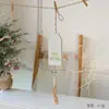 Accesorios para árboles de Navidad al por mayor, accesorios, decoración de Navidad de madera transfronteriza, clip de tabla, colgante para árbol de Navidad