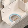 Soporte de Secador de Pelo con Ventosa Estante de Almacenamiento para Baño Estante de Secador de Pelo sin Taladro Estante de Baño Artefacto de Almacenamiento para Secador de Pelo Montado en la Pared