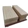 Estante de Almacenamiento con Tablero Perforado de Madera Maciza, Estante de Exhibición Divisor Decorativo de Pared para Entrada, Estante Decorativo con Tablero Perforado para Centro Comercial, Montado en Pared
