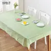 Mantel de PVC simple impermeable a prueba de aceite desechable a cuadros nórdicos mantel para mesa de café tapete de mesa mantel para puesto