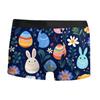 Roupa Íntima Masculina Estampada Digitalmente 3D Série de Páscoa Europeia e Americana Transfronteiriça Novidade e Sexy Cueca Boxer Masculina Cueca Boxer