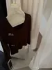 Verano Verano Chica Simple Versátil Cuello Redondo Algodón Acanalado Color Sólido Cepillado Ligero Cálido Ajustado Forma de Huevo Cuello Manga Larga Camiseta Interior para Mujer