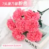 Flor Falsa Ramo Artificial Flor Individual de Plástico Margarita Rosa Seda Flor Seca Arreglo Floral para Cama de Flores Valla Ramo Pequeño Decoración Pastoral